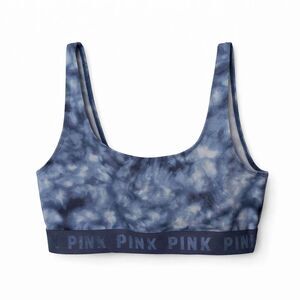 PINK Ultimate Tie Dye Sports Bra Medium Light Support Yoga Gym NWT Athleisure